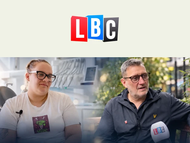LBC reports on patients unable to access NHS dental care and interviews Dentakay CEO Onur Akay.