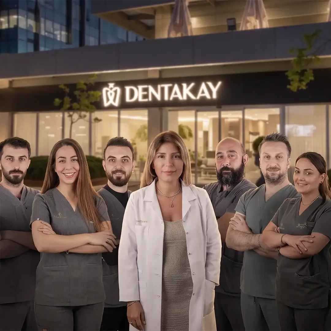The Dentakay team together in front of the clinic
