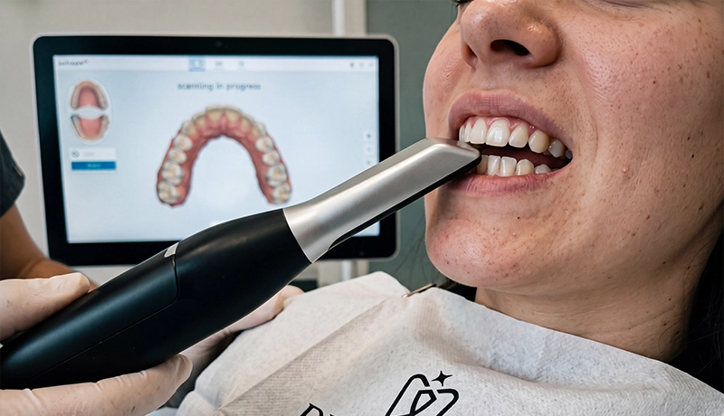 Patient during dental treatment planning at Dentakay
