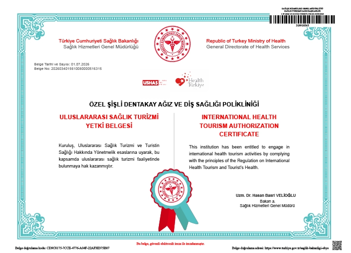 Dentakay Şişli Certification