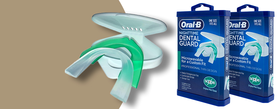 Oral-B Nighttime Dental Guard ; a boil and bite mouth guard